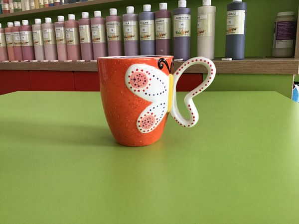 Keramik zuhausemalen.de | Tasse Butterfly Tassen&Becher