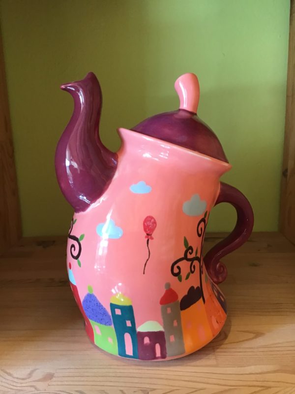 Keramik zuhausemalen.de | Tanzende Teekanne (Farbgröße XL) Krüge & Kannen