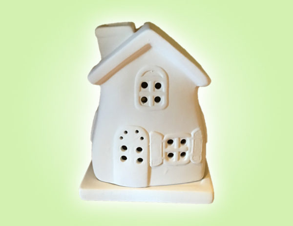 Keramik zuhausemalen.de | Teelichthaus <span style="font-size: 10px">(Farbgröße M)</span> Für den Tisch