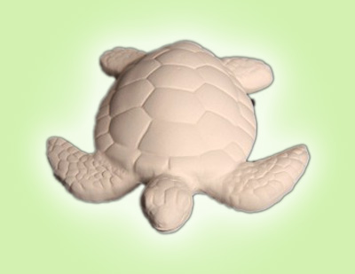 Keramik zuhausemalen.de | Caretta Seeschildkröte <span style="font-size: 10px">(Farbgröß XS)</span> Figuren