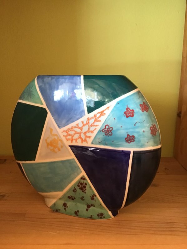 Keramik zuhausemalen.de | Vase Diskus <span style="font-size: 10px">(Farbgröße L)</span> Vasen