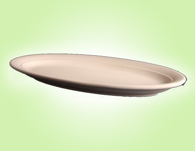 Keramik zuhausemalen.de | Ovale Platte <span style="font-size: 10px">(Farbgröße M)</span> Teller