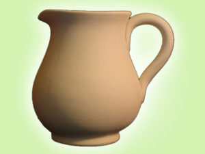 Keramik zuhausemalen.de | Krug bauchig 1Liter <span style="font-size: 10px">(Farbgröße L)</span> Krüge & Kannen