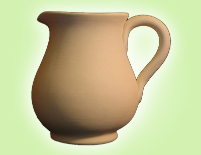 Keramik zuhausemalen.de | Krug bauchig 1Liter <span style="font-size: 10px">(Farbgröße L)</span> Krüge & Kannen