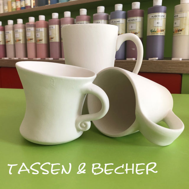 Tassen & Becher – Keramik selbst (zuhause) bemalen