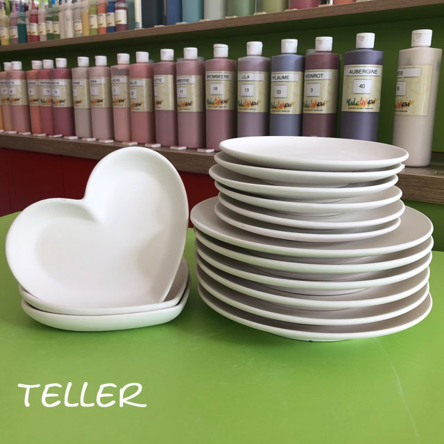 Teller – Keramik selbst (zuhause) bemalen