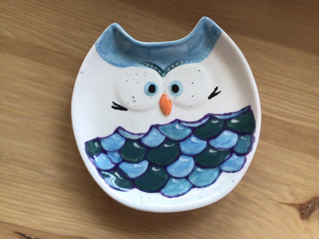 Eulen Teller (Farbgröße S) - zuhausemalen.de - Keramik online bestellen