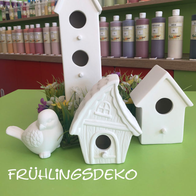 Frühlingsdeko – Keramik selbst (zuhause) bemalen