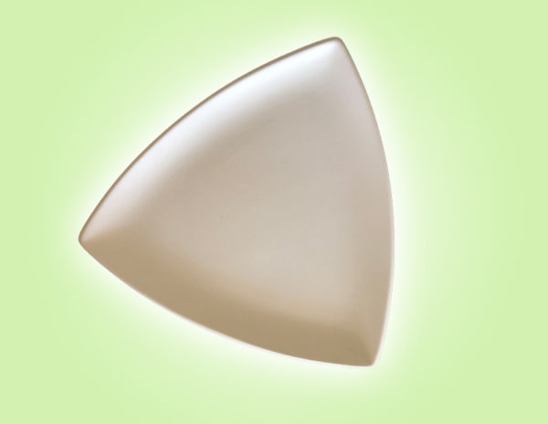 Keramik zuhausemalen.de | Trigon dreieckiger Teller groß <span style="font-size: 10px">(Farbgröße L)</span> Teller