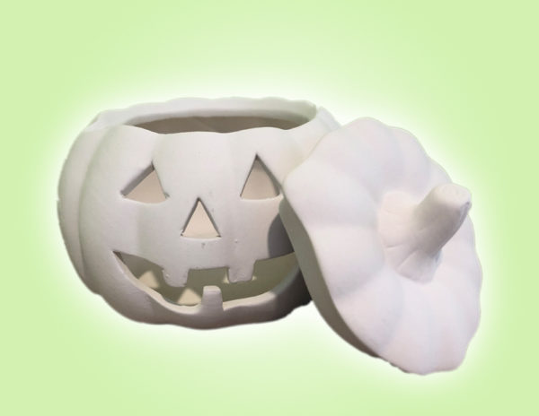 Keramik zuhausemalen.de | Halloween Kürbis Laterne (Farbgröße M)2 Herbst&Halloween