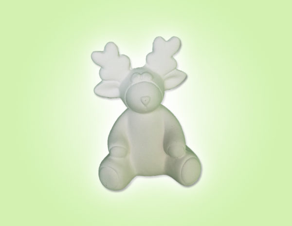 Keramik zuhausemalen.de | Elch sitzend <span style="font-size: 10px">(Farbgröße XS)</span> Weihnachten