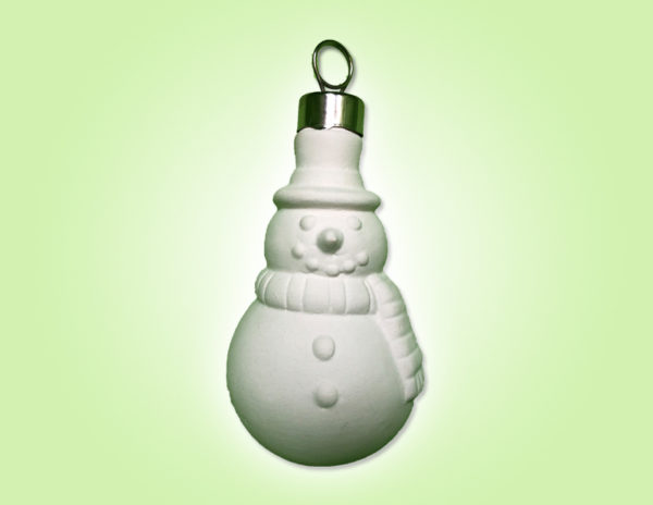 Keramik zuhausemalen.de | Schneemann zum Hängen <span style="font-size: 10px">(Farbgröße XS)</span> Weihnachten