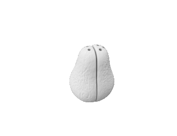 Keramik zuhausemalen.de | Salz/Pfefferstreuer  Avocado (Farbgröße S) Für den Tisch