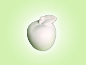 Keramik zuhausemalen.de | Mini Apfel  H5 cm <span style="font-size: 10px">(Farbgröße XXS)</span> unsere kleinen Littels