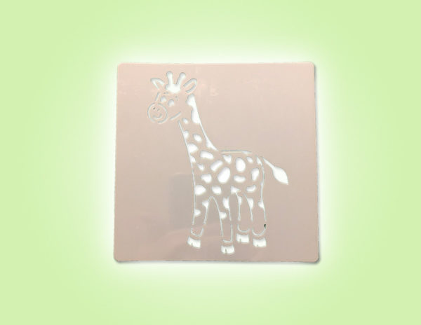 Keramik zuhausemalen.de | Schablone Giraffe 13 × 13 cm Schablonen & Stempel