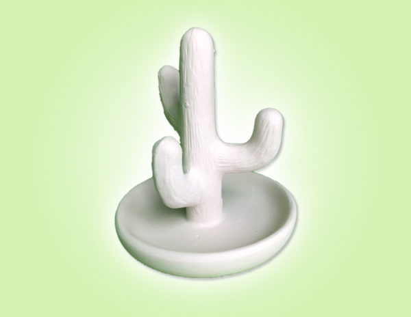 Keramik zuhausemalen.de | Ringhalter Kaktus Höhe 10cm <span style="font-size: 10px">(Farbgröße S)</span> Allerlei Utensilien