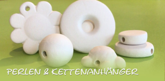 Perlen & Anhänger – Keramik selbst (zuhause) bemalen