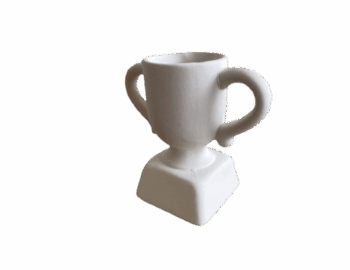 Keramik zuhausemalen.de | Minipokal Höhe 7,5cm (Farbgröße XS) Allerlei Utensilien