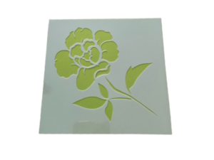 Keramik zuhausemalen.de | Schablone Blume Motiv 005 Schablonen & Stempel