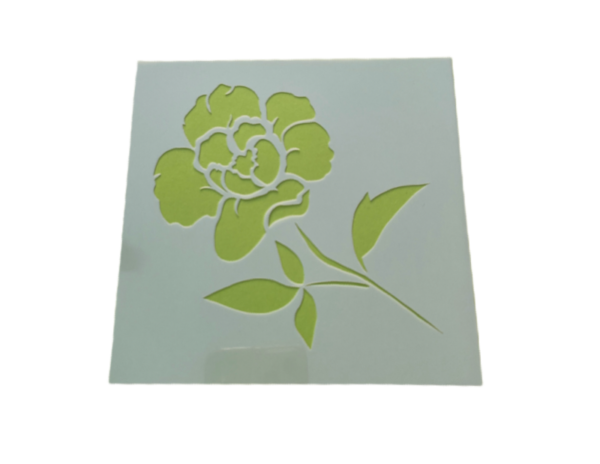 Keramik zuhausemalen.de | Schablone Blume Motiv 005 Schablonen & Stempel