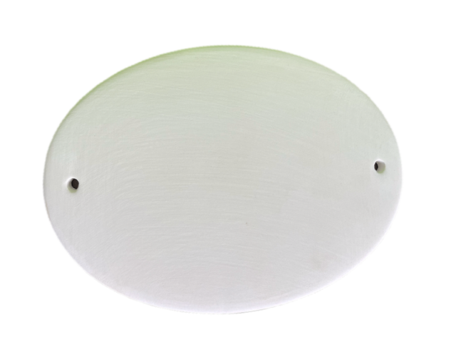 Türschild „Atelier“ Oval, Selbstklebend – Shabby-Chic, 15x7cm, HDF