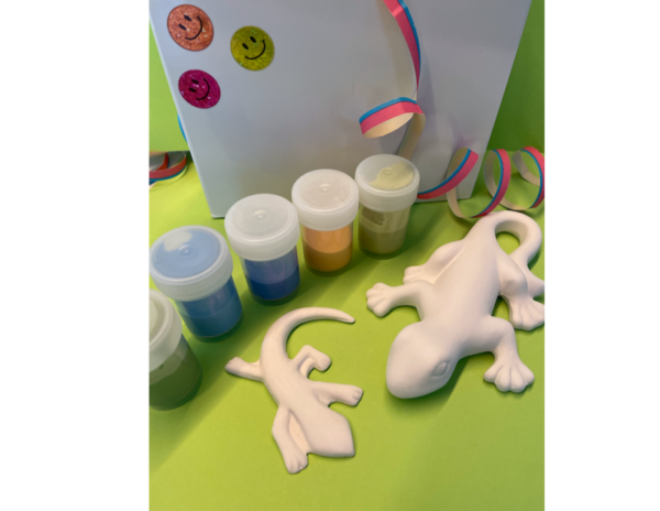 Keramik zuhausemalen.de | Geschenk-Set Gecko Geschenk-Boxen