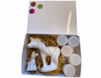 Keramik zuhausemalen.de | Geschenk – Set Einhorn Geschenk-Boxen