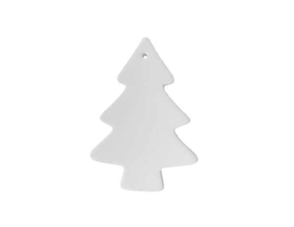 Keramik zuhausemalen.de | Baum-Aufhänger flach (Farbgröße XS) Weihnachten