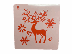Keramik zuhausemalen.de | Schablone X-MAS 3 Schablonen & Stempel Keramik zuhausemalen.de | Schablone X-MAS 3 Schablonen & Stempel