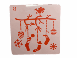 Keramik zuhausemalen.de | Schablone X-MAS 2 Schablonen & Stempel Keramik zuhausemalen.de | Schablone X-MAS 2 Schablonen & Stempel