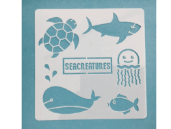 Keramik zuhausemalen.de | Schablone Ocean 10 Schablonen & Stempel Keramik zuhausemalen.de | Schablone Ocean 10 Schablonen & Stempel