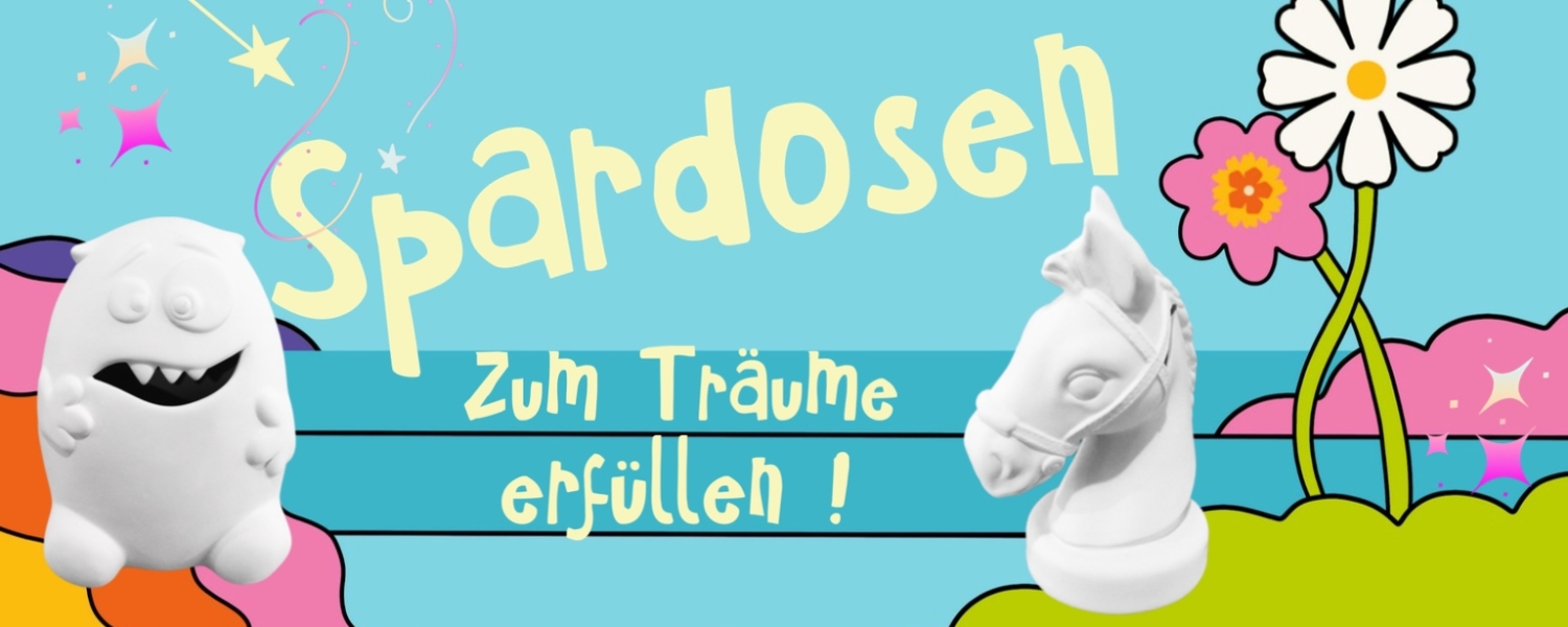 Spardosen zuhausemalen.de Keramik selbst bemalen